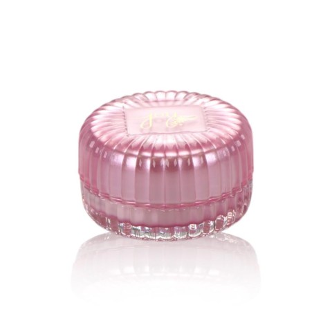 CANDELA VETRO H5X8CM ROSA